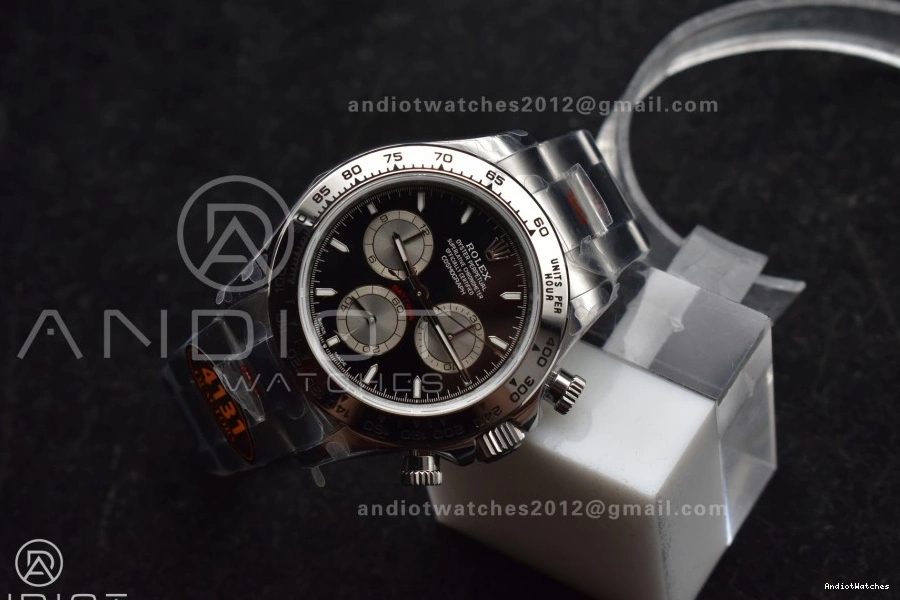Best Classic V Edition 1:1 QF 794 Black Dial on 126509 Bracelet Silver Daytona SS SH4131 1115